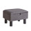 Aibiju Small Pouffe Footstool with Storage, Linen 1