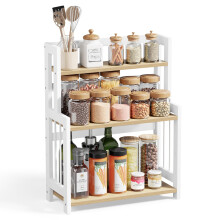 SONGMICS Spice Rack, 3-Tier Countertop Storage