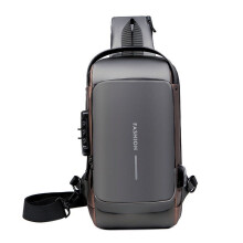 Wasserdichter, diebstahlsicherer USB-Rucksack mit Schloss (1 Stück)