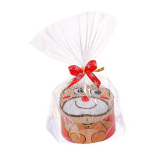 Handtuch mit Cartoon-Weihnachtsbaum und Weihnachtsmann, 16,8 x 5 cm, weiches, saugfähiges Material für festliche Dekoration, perfekt für