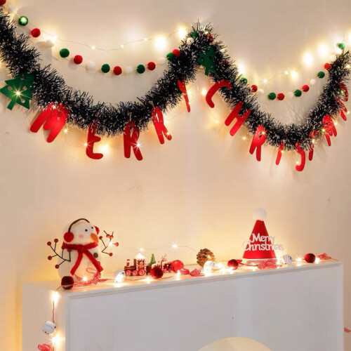 Julebanner med lys DIY ophængningsdekoration