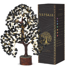 Yatskia Black Tourmaline Gem Tree, Crystal Tree