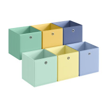 SONGMICS Storage Cubes, Set of 6 Collapsible