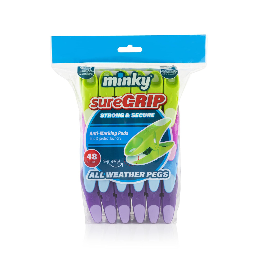 Minky 48Pk Sure Grip Pegs