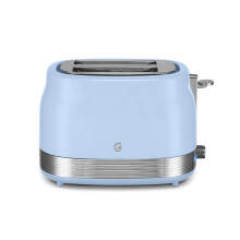 Swan ST19028BLU Retro 2 Slice Toaster with 6