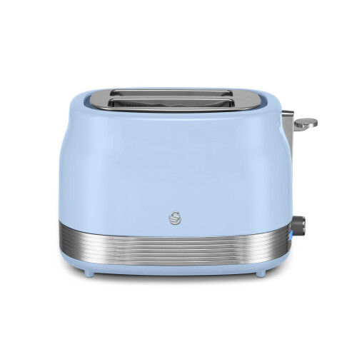 Swan Swan ST19028BLU Retro 2 Slice Toaster with 6