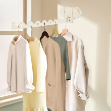 Aluminum Wall-Mounted Clothes Dryer Rack with Suction Cup – Folding Laundry Hanger, Compatible with Smooth Walls