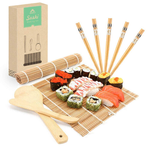 MUDEELA Bamboo Sushi Rolling Mat, Sushi Making