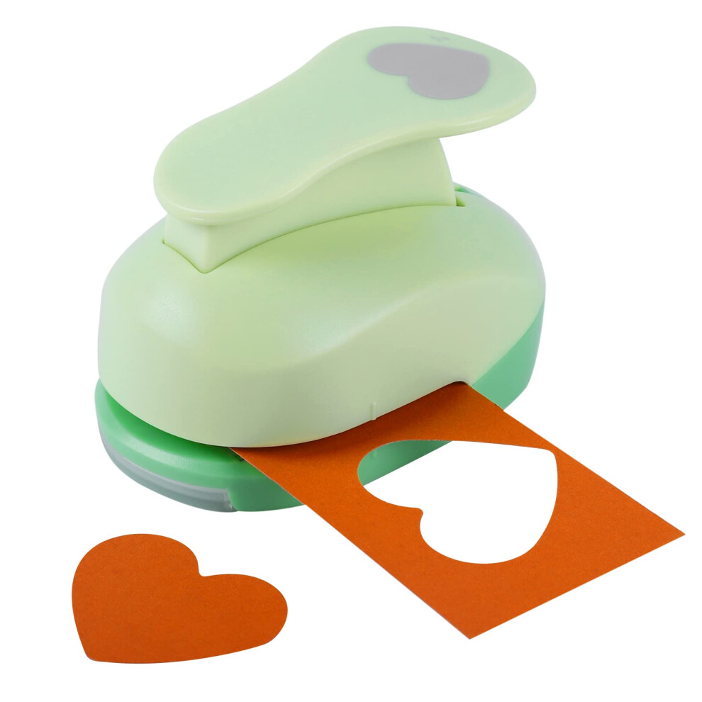 Ucec 2 Inch Heart Punch, Heart Paper Punch Shapes, Large Hole Punch Great For Crafting Scrapbooking Cards Arts Fun Projects (5.08Cm) 5007778323855