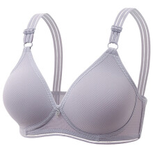 Soft Wireless Drop Bra for Women Lightweight Comfort Unlined Bralette with Support Womens Bras, Purple, Size 42