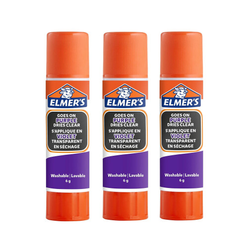 Elmer's Disappearing Purple Glue Sticks | Dries