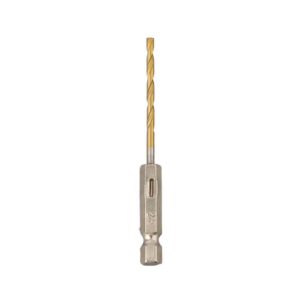 1Pc Hss High Speed Steel Coated Drill Bit 1/4 Hex Shank 1.5Mm-6.5Mm 2.5Mm 9489952017457