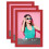 Icona Bay 7x5 Picture Frames (Red, 3 Pack), 1