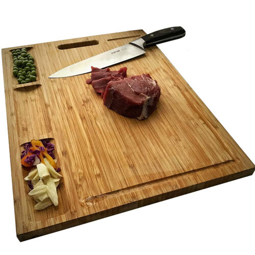 NIUXX Organic Bamboo Cutting Board for Kitchen,