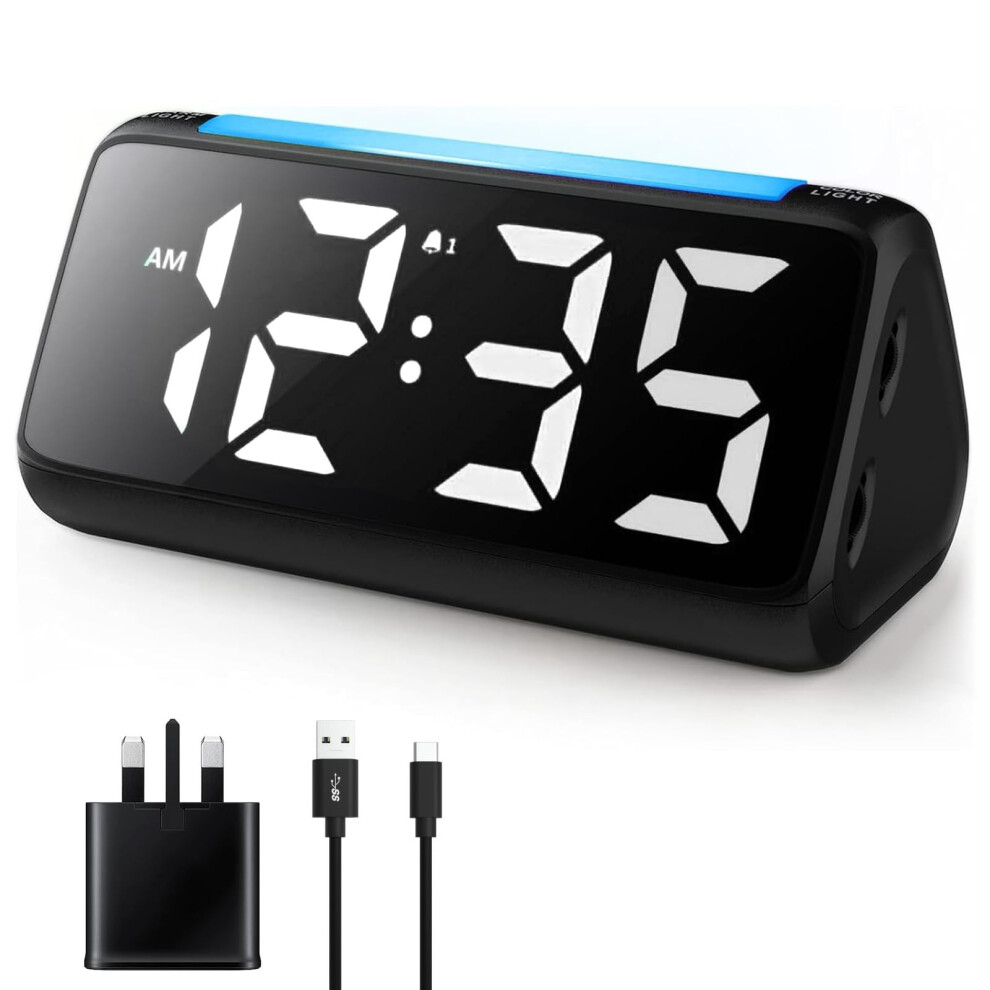 Alarm Clocks Bedside, Digital Clock For Bedroom, Netzu