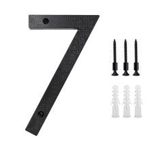 EGYMEN Metal House Numbers 5 Inch Black Weather-Resistant