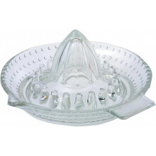 Dexam since 1957 Traditional Glass Citrus Lemon Squeezer 14.5cm diameter, 30% recycled glass, Dishwasher Safe