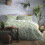 Fusion Matteo Green Leaf Duvet Cover Set – King 1