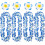 Hawaiianisches Leis-Set mit 8 Haarspangen und Blumen 1