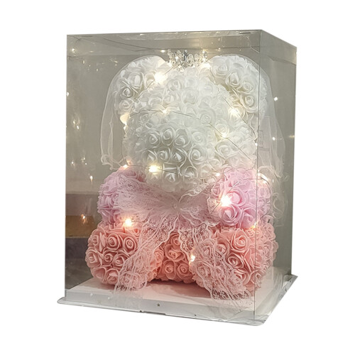 Rose Teddy Bear with Lights – Romantic Gift for Women,