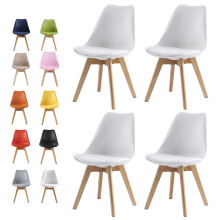 mcc direct Set of 4 Dining Chairs Wooden Legs