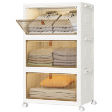 HOMIDEC Wardrobe Storage Organiser - 3 Tier Stackable Clothes Storage