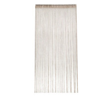 Yellow Beaded Curtain Polyester Fabric 100 x 200 cm