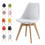 mcc direct Dining Chairs Wooden Legs Soft Cushion 1