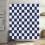 Ohocut Checkered Shower Curtain, Navy Blue Shower 1