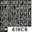 4 Inch Letter and Number Stencils,Letters and 1