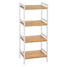 SONGMICS 4-Tier Bamboo Storage Rack for Bathroom,