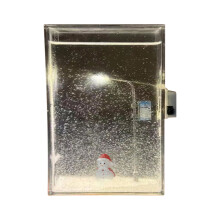 Snowy Night Street Lamp Snow Globe Light – DIY Christmas Decor, Desktop Gift (1PC), compatible with standard USB power