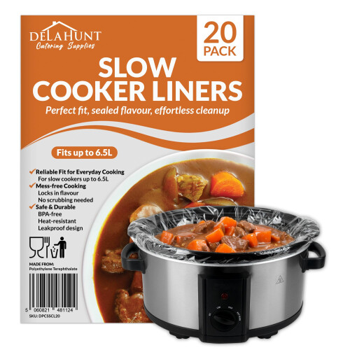 Slow Cooker Liners [20 Pack] – Fits Up to 6.5L,