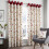 Fusion - Beechwood - Curtains, 168 x 183cm, Red, 1