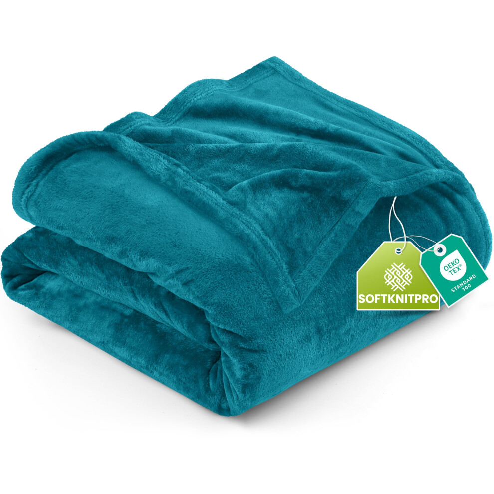 Bedding Fleece Queen Blanket, Soft, Cosy 300 Gsm Utopia Bedding