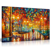 Rains Rustle II by Leonid Afremov Canvas Wall Art