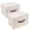 TYEERS Collapsible Storage Box with Lid, Fabric 1