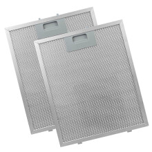 2Pcs Cooker Hood Filter Metal Hood Grease Filter