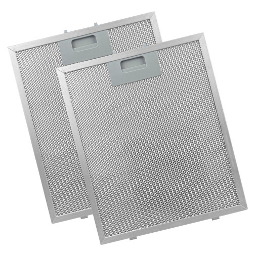 2Pcs Cooker Hood Filter Metal Hood Grease Filter