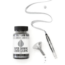 KAMENSKAYA Liquid Silver Leaf Paint: Alcohol Based Fast Drying Silver Liquid Gilding, 3.38 fl oz (100 ml)