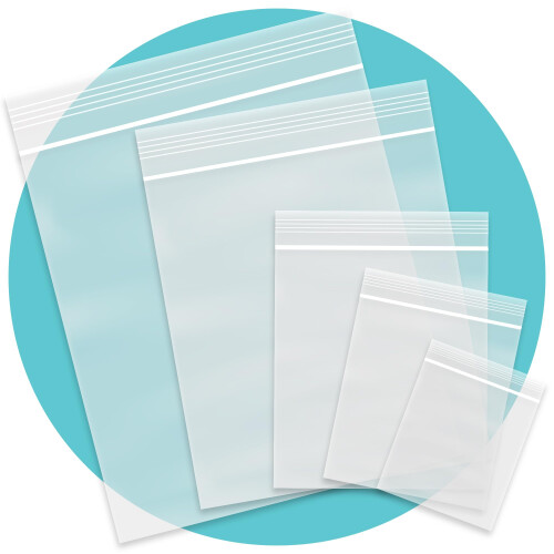 Triplast Grip Seal Clear Plastic Bags - Pick Qty
