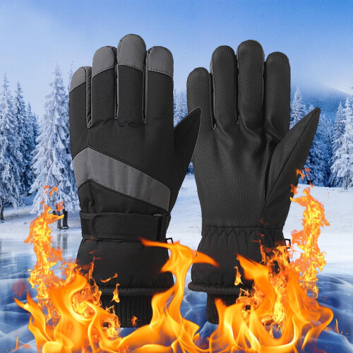 Ski Gloves Water Resistant Fleece Lined Windproof 1