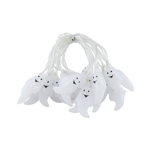 Halloween LED Skull String Lights Battery Operated 20 1