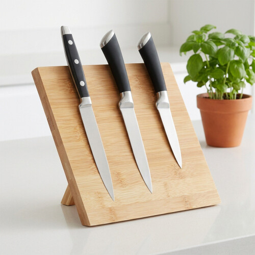 Bambus magnetisk knivholder 24x21 cm 1