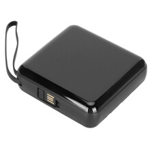 20000mAh Portable Power Bank, ABS Black, Multi-Interface, LED Display