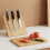 Bambus magnetisk knivholder 24x21 cm 5