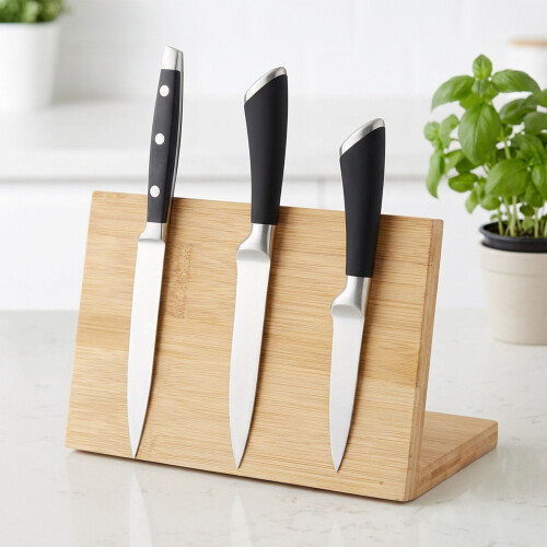 Bambus magnetisk knivholder 25x14x15 cm 1