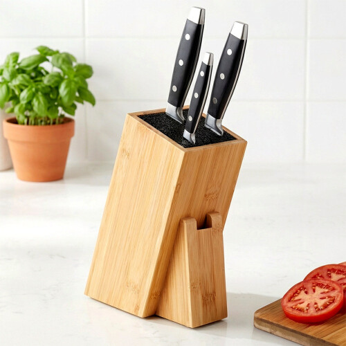 Bambus knivholder 10,5x16,5x24,5 cm 1