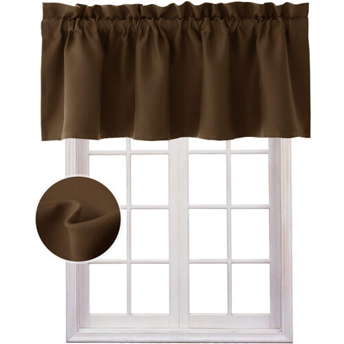 Termisk isolerede gardiner med stanglomme, 127x43 cm 1