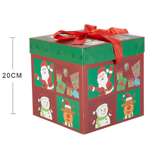 Boîtes cadeaux de Noël avec couvercles et rubans (1 pièce) 1